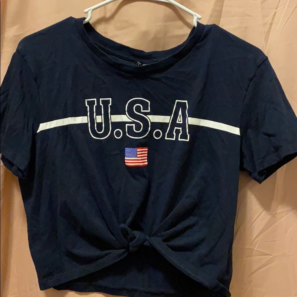 USA crop top